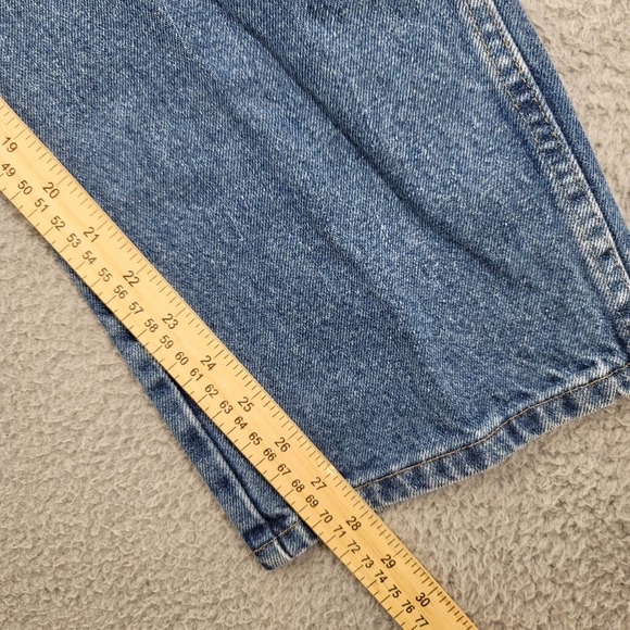Wrangler Jeans Mens 38x29 Blue Denim Straight Leg Medium‎ Wash Cowboy Mid Rise - Picture 11 of 14